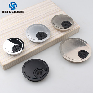 Zinc Alloy Cable Box 60mm Round Hole Cover Metal Cable Management Accessory Detachable Bolt Inserting Type - Product Image 2