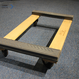 Chariot de meuble en bois dur 30 * 18in avec capuchon en caoutchouc pour travaux lourds Chariot à outils à quatre roues OEM personnalisable à bas prix Boîtier en plastique - Product Image 4