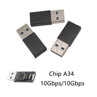 Adaptor perempuan USB-C pria 3.0 USB kecepatan tinggi 10Gbps kustom baru untuk Laptop ponsel perlindungan OTP USB 2.0 PC