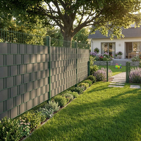 Yitex winddichte PVC-schuttingpanelen en -palen met coating, tuinprivacy met 3D-modellering