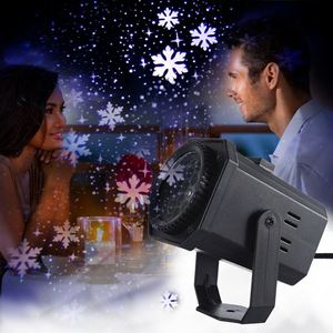 Projecteur de flocon de neige de Noël à LED d'atmosphère laser rotative colorée avec lampe d'Halloween Led Spotlights - Product Image 1