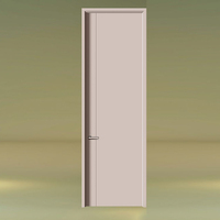 Porte intérieure en bois massif de luxe ignifuge avec cadre pour chambre d'hôtel, isolation acoustique, porte en bois
