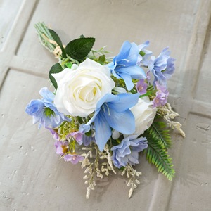 CallaFloral Mur floral artificiel suspendu, bouquet de roses mélangées, toucher naturel, décoration de mariage, décoration intérieure transfrontalière - Product Image 3