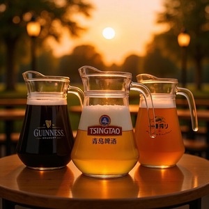 <span class=keywords><strong>Verre</strong></span> à bière en <span class=keywords><strong>verre</strong></span> transparent, type bec de canard, pour bière pression, compatible avec diverses marques, grande capacité 1L et 1.3L - Product Image 1