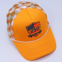 Gorra de béisbol de malla HKZB con logotipo personalizado, informal, para ciclismo al aire libre, de verano, moderna, estampada, transpirable, con protección solar, USA250