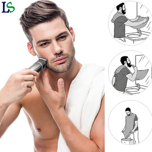 Mantellina da Barba Impermeabile Personalizzabile con Logo, Bianca o Nera, Antiaderente, con Ventose per Uso Domestico - Product Image 5