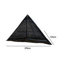 Usine ultraléger Camping en plein air tente pyramide 3-4 personnes étanche plage tipi neige jupe cheminée trou aluminium randonnée tentes