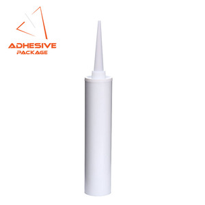 SZF 300ml Pegamento de vidrio vacío Tubo de calafateo <span class=keywords><strong>HDPE</strong></span> Cartucho de sellador de silicona de plástico Tubo de silicona Cartucho adhesivo único - Product Image 5