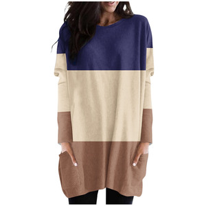 Nueva llegada <span class=keywords><strong>blusas</strong></span> de verano para mujer de talla grande 5XL estampado completo en camiseta de Color sólido Sexy bolsillo transpirable Top para damas - Product Image 3