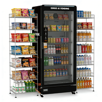 Distributeur automatique de boissons et de collations Qingo avec écran tactile, fentes spirales et système logiciel intelligent