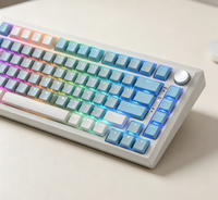 Clavier de jeu portable RGB tri-mode 61 touches, clavier mécanique blanc 60 %, vente flash