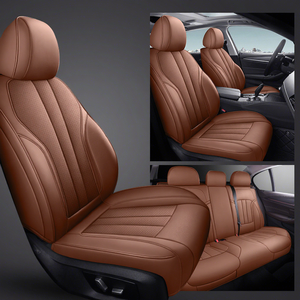 Coprisedili Auto Completi Personalizzati 2025 in Pelle PVC di Lusso, Universali 360 Gradi per Tutte le Stagioni, Neri, Coprisedili in Pelle di Lusso Tutto Incluso - Product Image 4