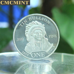 عملات معدنية مخصصة 1 Oz من القصدير الهندي الجاموس بأشكال مستديرة - Product Image 3