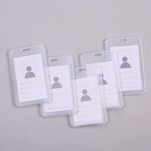 New Fashion Detachable Neck Lanyard Transparent Plastic <b>ID</b> Card Name Tag Stylish Badge <b>Holder</b> Custom Logo Portable Accessory - Product Image 3