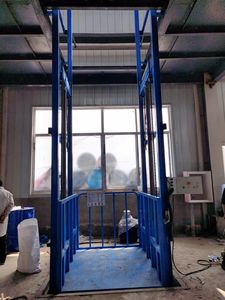 Plateforme élévatrice hydraulique pour entrepôt, vente chaude, plateforme élévatrice à rail vertical - Product Image 3