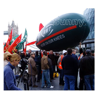 Ballon géant à l'hélium, dirigeable gonflable à l'hélium, dirigeable à l'hélium, zeppelin, ballon pour la publicité extérieure