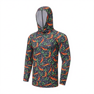 Custom Logo Best Performance 100% Polyester Breathable Quick Dry Anti-Uv Plus Size UPF 50 Fishing Shirt Outdoor Sportswear - Product Image 3