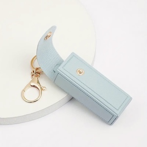 Phong Cách Mới Da Móc Chìa Khóa Chất Lượng Cao Son Môi Chủ Keychain Bán Buôn Túi Phụ Kiện - Product Image 1