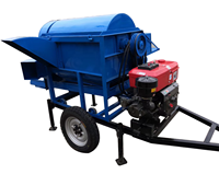 Décortiqueuse à riz portable modèle 90, équipement neuf doté d'un moteur diesel de 12 chevaux et d'un corps en acier inoxydable
