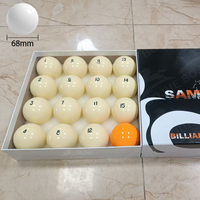 Jeu de boules de billard standard en résine personnalisable