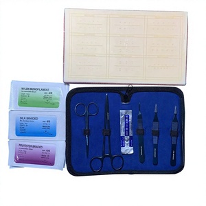 Kit de suture en acier inoxydable pour étudiants, outils de formation, instrument médical réutilisable pour la pratique de la suture cutanée - Product Image 1