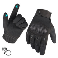 Guantes transpirables tácticos para motociclismo y montañismo al aire libre para hombre, con protección completa para los dedos, ideales para fans de artes marciales.