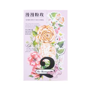 Lot de 20 autocollants séries de test fleuri, lot de 6 modèles de <span class=keywords><strong>Collage</strong></span> de <span class=keywords><strong>texte</strong></span> floral de grande taille - Product Image 5