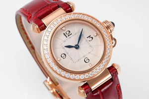 Elegante Reloj Mecánico Automático con Esfera Plateada Grabada, Correa de Cuero con Patrón de Cocodrilo y Cristal de Zafiro - Product Image 4