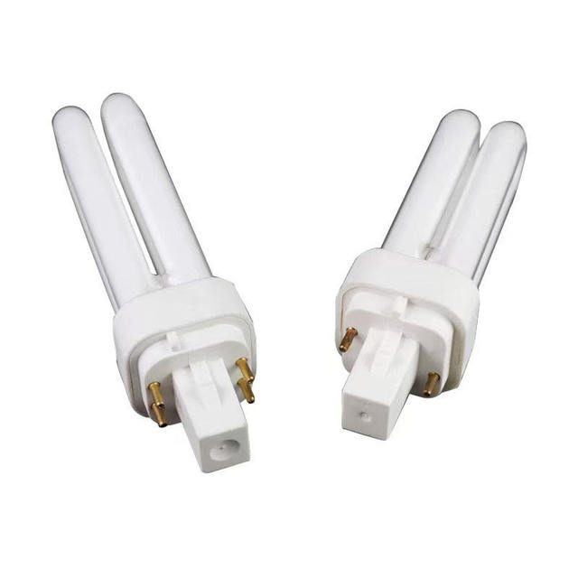 PLC Plug-in 4Pin 2Pin Energy Saving Lamp 7W 9W 10W 13W 18W 26W 827 G24q G24D Base Double Tube Compact Fluorescent Bulb , CFL-PLC