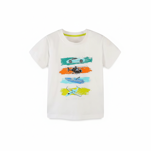 Camisetas de manga corta de algodón 100% para niños, camisetas orgánicas para niños, camiseta de playa, camiseta para niños, ropa personalizada para niños - Product Image 1
