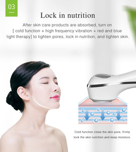 Masseur facial chaud et froid, <span class=keywords><strong>appareil</strong></span> de soin de la peau, instrument de beauté à vibration sonique, nettoyage en profondeur des pores, absorption des nutriments - Product Image 6