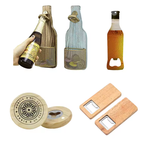 Abridor de botellas de madera de cerveza con logotipo de serigrafía láser de diseño personalizado para <span class=keywords><strong>Buffalo</strong></span> Bill's Bunker Hill Burger - Product Image 1