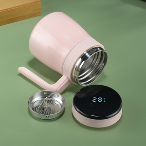 Tasse isotherme portable pour le bureau, design moderne, avec affichage de la température, en acier inoxydable 304, 6-12 oz, emballage en boîte couleur - Product Image 2