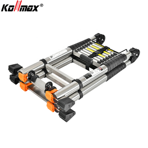 Échelle télescopique extensible en acier inoxydable, échelle pliante conforme à la norme EN131, échelle compacte portable pour projets de bricolage à domicile - Product Image 4