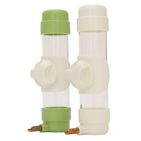 Ensemble de bouteilles d'eau suspendues anti-fuite pour oiseaux, pour calopsites, perruches et petits oiseaux domestiques, avec conception anti-goutte et anti-déversement, fabriqué aux États-Unis