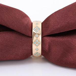 Offre Spéciale anneau de mariage 14k jaune réel or pour mari et femme de mariage bague de fiançailles - Product Image 5