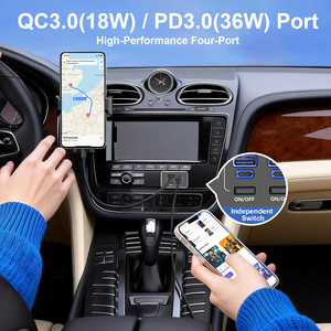 Новинка: 4-портовый <span class=keywords><strong>USB</strong></span>-адаптер для автомобиля 12В, настенная зарядная панель для автофургонов, 78 Вт, с двойным PD и QC, несколько <span class=keywords><strong>USB</strong></span>-портов для зарядки автомобильных аккумуляторов - Product Image 3