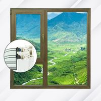Profilés de cadre de fenêtre et de porte coulissants en PVC-U de 80 mm, 3 chambres, durables, écologiques, sans plomb, design moderne GKBM