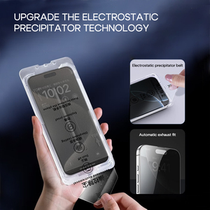 Nhà Máy Bán buôn bảo hiểm đầy đủ Tempered Glass màn hình cho iPhone 16 15 14 13 Pro Max 9H Độ cứng dễ dàng cài đặt bong bóng miễn phí - Product Image 3