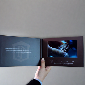 Promoción de nuevos productos de los fabricantes de libros de vídeo HD personalizados de 4,3-57 pulgadas-<span class=keywords><strong>Tarjeta</strong></span> de felicitación de vídeo <span class=keywords><strong>Tarjeta</strong></span> de regalo - Product Image 3