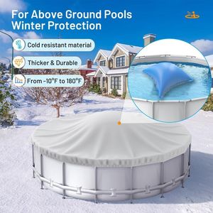 Coussin de piscine gonflable de 40 pouces, double épaisseur 0,54 mm, en PVC écologique, résistant au froid, pour piscine au sol, protection hivernale extérieure - Product Image 2