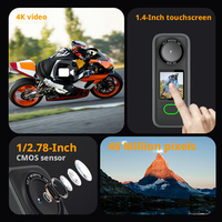 Mini Cámara para Bicicleta DLC, Video 4K, Resistente al Agua IPX6, Control por WiFi y Aplicación, para Ciclistas, Entusiastas de Deportes al Aire Libre, Grabación Diaria