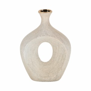 Vaso in ceramica moderno con centro cavo per decorazioni da soggiorno, vaso decorativo per fiori da esporre in casa - Product Image 1
