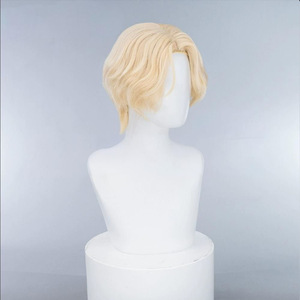 Costume de cosplay Ecowalson <span class=keywords><strong>Luka</strong></span>, costume de cosplay d'alien d'anime, perruque synthétique courte jaune clair - Product Image 6