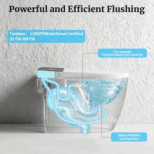 <span class=keywords><strong>WC</strong></span> intelligent en céramique de luxe, sanitaires automatiques, salle de bain intelligente - Product Image 6