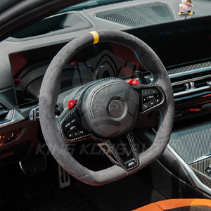 Volant en fibre de carbone pour <span class=keywords><strong>BMW</strong></span> CS Série G F30 G20 G22 G23 G26 G80 G81 G30 G32 G34 G36 M3 M4 M5 M Sport 2020 2021 <span class=keywords><strong>2022</strong></span> 2023 - Product Image 2