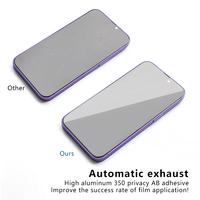 Film de Protection d'Écran Anti-Espion en Verre Trempé Intégral pour Téléphone Portable iPhone XS 11 12 13 14 Plus 15 16 17 Pro Max
