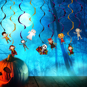 Muñecos decorativos <span class=keywords><strong>de</strong></span> dibujos animados <span class=keywords><strong>de</strong></span> Halloween, colgantes en espiral, adornos colgantes, decoración <span class=keywords><strong>de</strong></span> escenas <span class=keywords><strong>de</strong></span> techos <span class=keywords><strong>de</strong></span> casas embrujadas en centros comerciales - Product Image 2