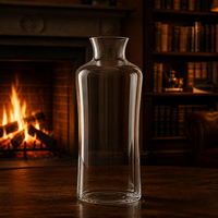 Carafe à vin en verre minimaliste moderne, carafe en cristal sans plomb avec embouchure évasée pour la maison, le bar, le restaurant, vente en gros