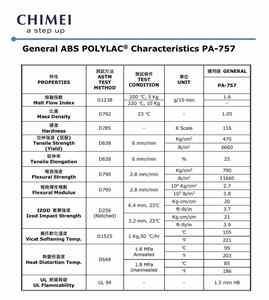 3001MV 3001MV2 3001MV2A X00312 Résine ABS Polylac 25kg Qualité moulage par injection Granulés plastiques bruts à usage général - Product Image 3